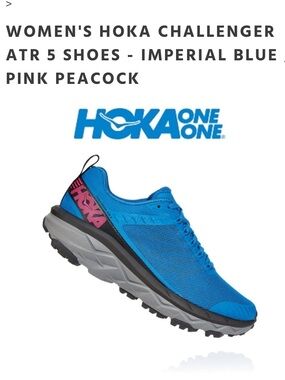 Hoka one one challenger atr 5 Blue  Running Shoes 7.5